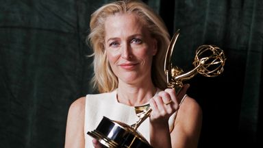 Gillian Anderson was named best supporting actress in a drama for her portrayal of Margaret Thatcher in The Crown at the 2021 Emmy Awards